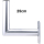Alu-Wandhalter 25cm Wandabstand (Dur-Line WHA 25)
