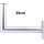 Alu-Wandhalter 35cm Wandabstand (Dur-Line WHA 35)