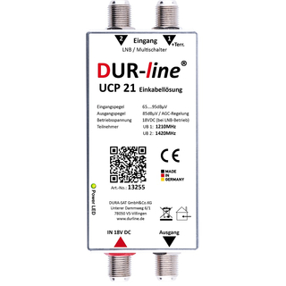 Dur-Line UCP 21 (Unicable EN50494 2-fach MiniRouter Einkabellösung)