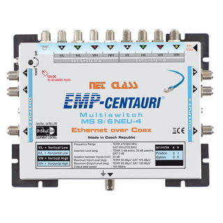 EMP Centauri Ethernet-over-Coax (EoC) Multischalter 9/6 NEU-4 (1Gbit)