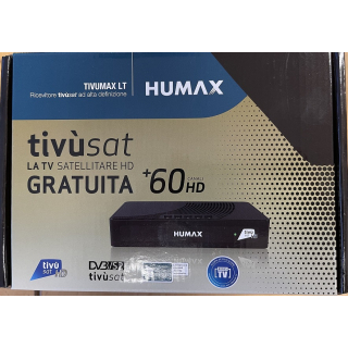 Humax Tivusat Tivumax HD3801S2+ HDTV Satreceiver incl. Smardcard (Rai, Mediaset, LA7, Canal 5 ...)