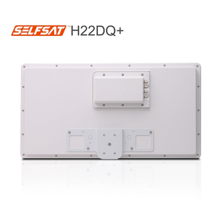 Selfsat H22DQ+ Flach Satantenne Quattro LNB-Version (incl. Fensterhalterung)