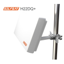 Selfsat H22DQ+ Flach Satantenne Quattro LNB-Version (incl. Fensterhalterung)