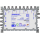 Jultec JPS0904-8T (Gen 2) Unicable EN50494 Einkabelumsetzer für 2 Satelliten (4x8 UBs/IDs/Umsetzungen- a²CSS2 Technologie)