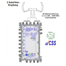 Jultec JPS0508-16M (Gen 2) Unicable/JESS Multischalter (8x16 UBs/IDs/Umsetzungen- a²CSS2 Technologie)