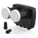 Astra/ Hotbird Satanlage für 2 Teilnehmer (Dur-Line 85/90 Select Antenne anthrazit + Dur-Line MB6-TW Monoblock Twin LNB)