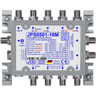 Jultec JPS0501-16M (Gen 2) Unicable/JESS Multischalter (1x16 UBs/IDs/Umsetzungen- a²CSS2 Technologie)