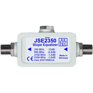 Jultec JSE2350 Leistungsentzerrer (Slope Equalizer) für Schräglagenanpassung (für Sat-ZF incl. Breitband)