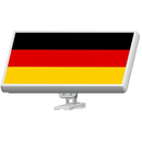 Deutschland Fahne Motiv Aufkleber für SelfSat H30D-Serie...