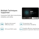 Silicon Power A55 SSD interne Festplatte 500GB (0,5TB), 2.5 Zoll, SATA III 3D NAND SLC Cache Performance Boost