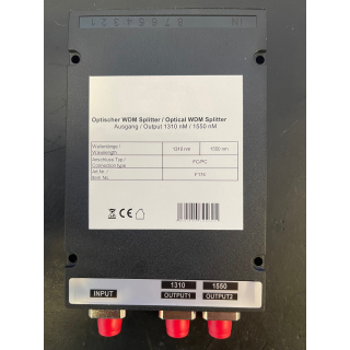 Global Invacom WDM-Splitter (F174) zur Zusammenführung oder Trennung von 2 Wellenlängen Optik (1310-1490 + 1550nm)