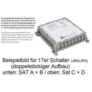 Jultec JPS1712-8M (Gen 2) JESS EN50607 Einkabelumsetzer fr 4 Satelliten (12x8 UBs/IDs/Umsetzungen- aCSS2 Technologie)