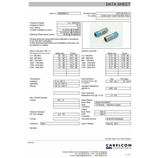 Cabelcon IECF-56-CX3 5.1 - blau- IEC-Kompressionsbuchse fr RG6 (7mm) Koaxkabel (wasserdicht)