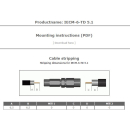Cabelcon IECF-56-CX3 5.1 - blau- IEC-Kompressionsbuchse für RG6 (7mm) Koaxkabel (wasserdicht)