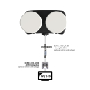 Astra/ Hotbird Satanlage für 1 Teilnehmer (Dur-Line 85/90 Select Antenne + Dur-Line MB6-US Monoblock Single LNB)