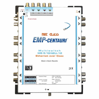 EMP Centauri Ethernet-over-Coax (EoC) Multischalter 5/16 NEU-12 (1Gbit)