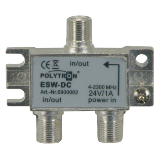 Polytron ESW-DC Fernspeiseweiche / Power-Inserter AC/DC, F-Anschlüsse