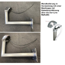 Stahl-Wandhalter (feuerverzinkt) 45cm Wandabstand (Dur-Line WHSF-Serie)