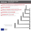Stahl-Wandhalter (feuerverzinkt) 45cm Wandabstand (Dur-Line WHSF-Serie)