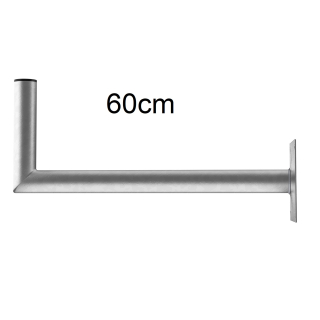 Stahl-Wandhalter (feuerverzinkt) 60cm Wandabstand (Dur-Line WHSF-Serie)