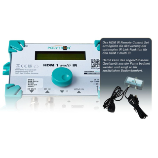 Polytron HDM 1 multi IR mit IR-Link-Funktion / Remote Control Option - HDMI-Modulator in DVB-C oder DVB-T (QAM / COFDM)