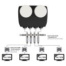 Astra/ Hotbird Satanlage für 4 Teilnehmer (Dur-Line 85/90 Select Antenne + Dur-Line MB6-QS Monoblock Quad LNB)