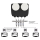 Astra/ Hotbird Satanlage für 4 Teilnehmer (Dur-Line 85/90 Select Antenne + Dur-Line MB6-QS Monoblock Quad LNB)