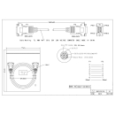 Sub-D 9-Pin serielles Nullmodemkabel (Stecker/male => Stecker/male 1.8m)