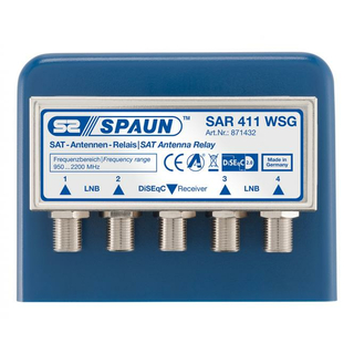 SPAUN SAR 411 WSG DiSEqC-Schalter 4in1 (mit Wetterschutzgehäuse)