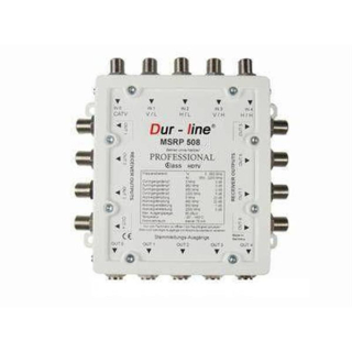 DUR-LINE MSRP 508T Professional Multischalter 5/8 für Betrieb ohne Netzteil