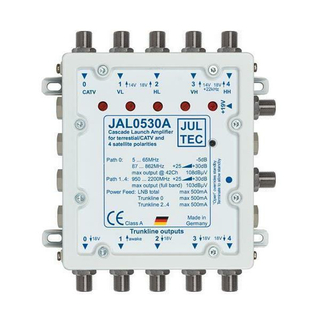 Jultec JAL0530AN Kaskadenstartverstrker 30dB mit Netzteil (Amplifier Launch 5-fach)