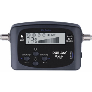 Dur-Line SF-2500 Pro Satfinder digital mit LCD-Anzeige + eingebautem Kompass + Pegelsteller