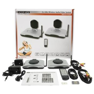 2.4 GHz Wireless Audio/Video Übertragungssystem mit TV- Tuner (mit IR Extender)
