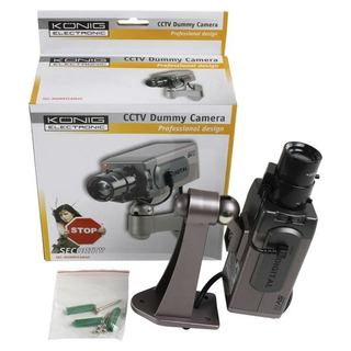 KÖNIG CCTV Dummy- Kameraattrappe für den Innenbereich