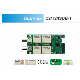 Digital Devices DuoFlex C/C2/T/T2/ISDB-T Erweiterung (Twin Tuner TV Karte Erweiterungsmodul DVB-C/C2/T/T2 ISDB-T)